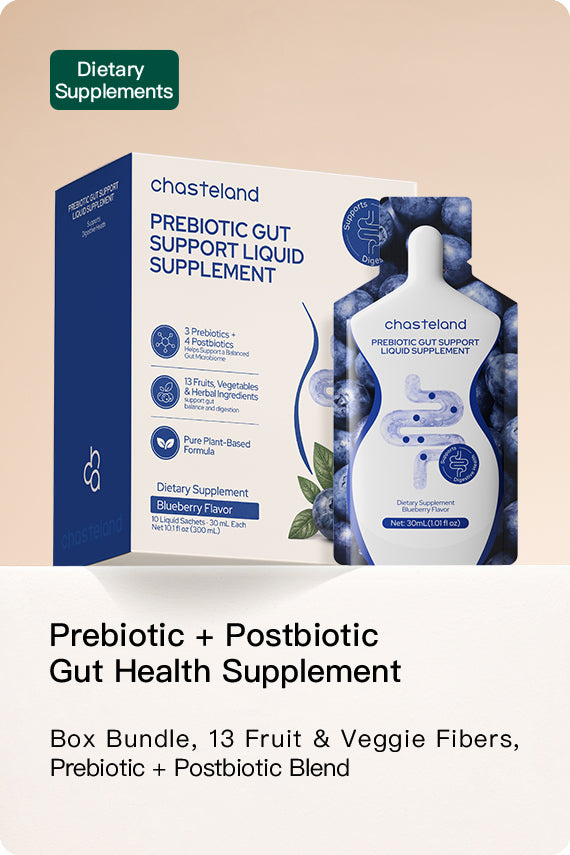Prebiotic + Postbiotic Liquid Gut Detox – 13 Fruit & Veggie Fibers, No Laxatives, Blueberry Sachets for Debloating & Digestive Balance