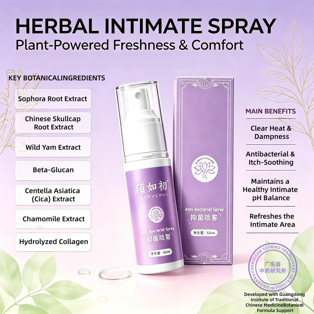 MORUCHU Intimate Care Spray for Women, Gentle Daily Feminine Spray, Soothes Irritation, Odor Relief, Plant Extract Formula, 50ml