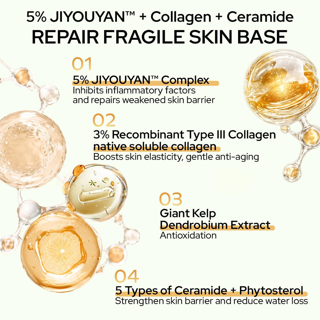 Chasteland -Daily-use facial oil and cream set—anti-wrinkle, smooths fine lines, brightens, nourishes, and repairs; the cream soothes the skin and reduces redness. Suitable for both men and women. "Vampire" facial oil.Korean skincare