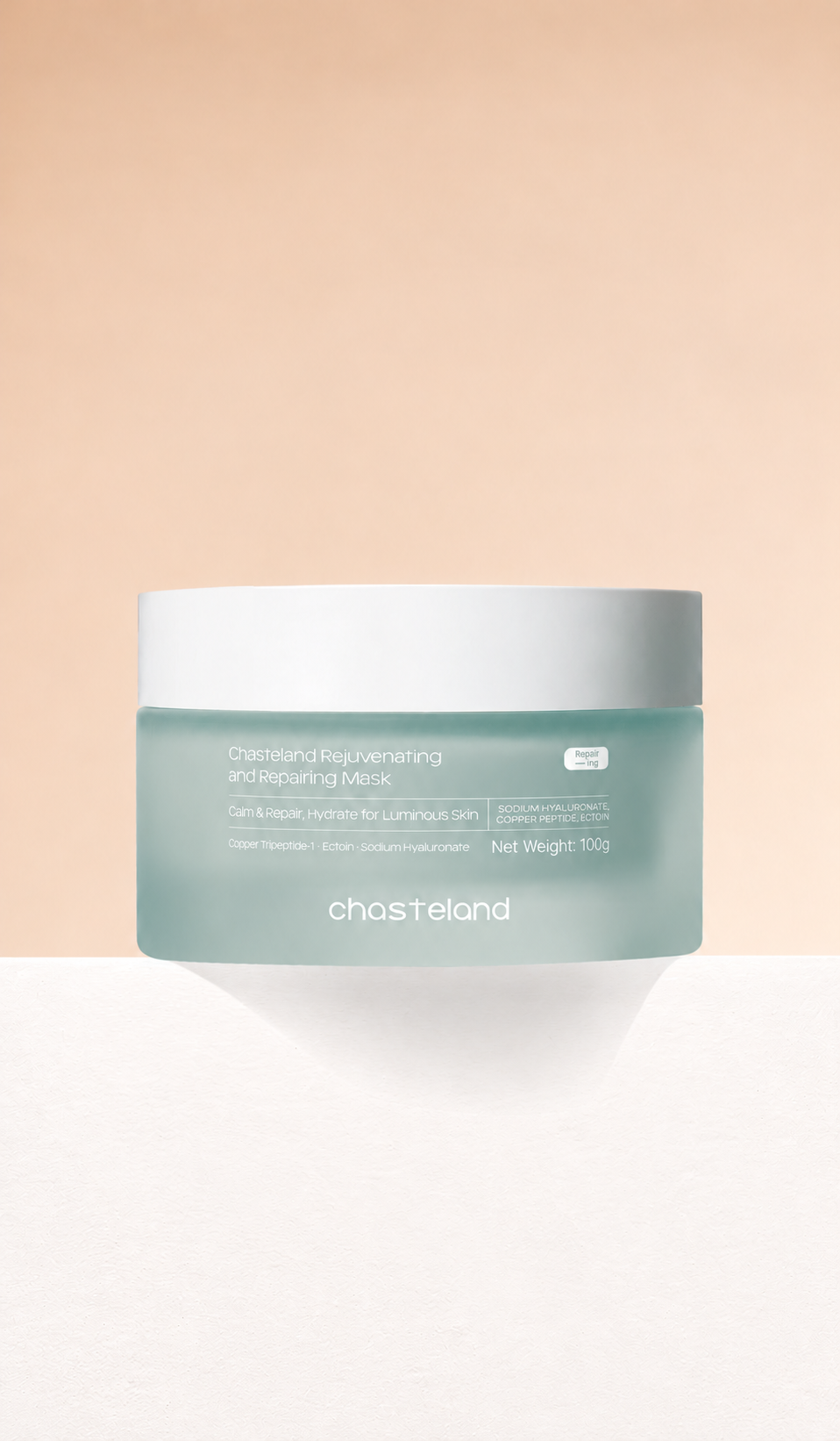 2-Box Chasteland Bounce Back Blue Copper Peptide Facial Mask 8hr continuous hydrating, soothing, relieves irritation & strengthens skin resilience