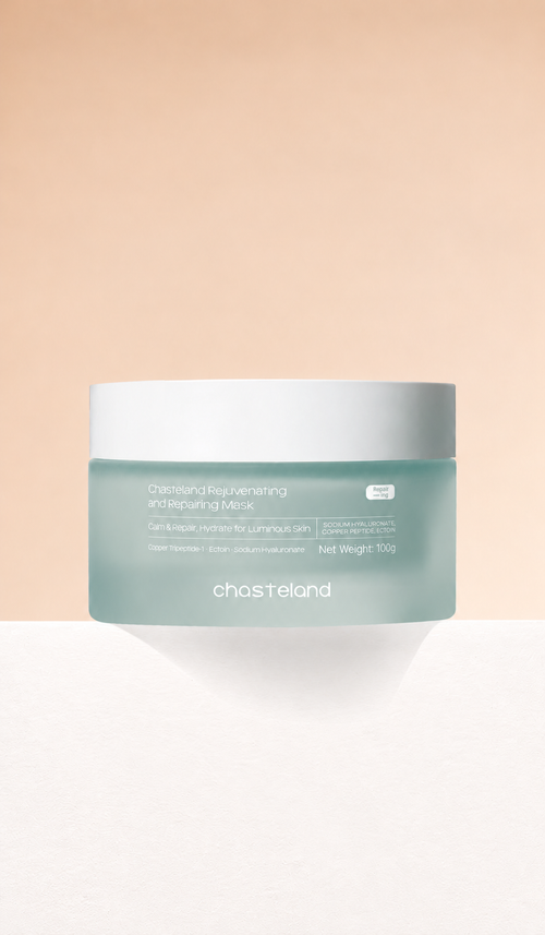 2-Box Chasteland Bounce Back Blue Copper Peptide Facial Mask 8hr continuous hydrating, soothing, relieves irritation & strengthens skin resilience