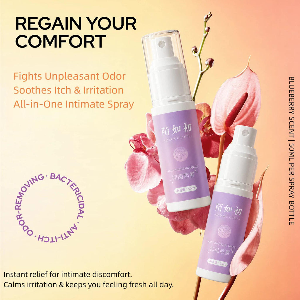 MORUCHU Intimate Care Spray for Women, Gentle Daily Feminine Spray, Soothes Irritation, Odor Relief, Plant Extract Formula, 50ml