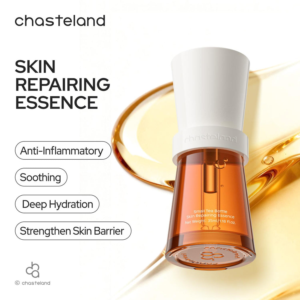 Chasteland—Tea Polyphenol Essence: Antioxidant and brightening, firms the skin, repairs the barrier, and soothes sensitivity; prevents dullness and aging while providing deep hydration; a facial care essence for both men and women Korean skincare