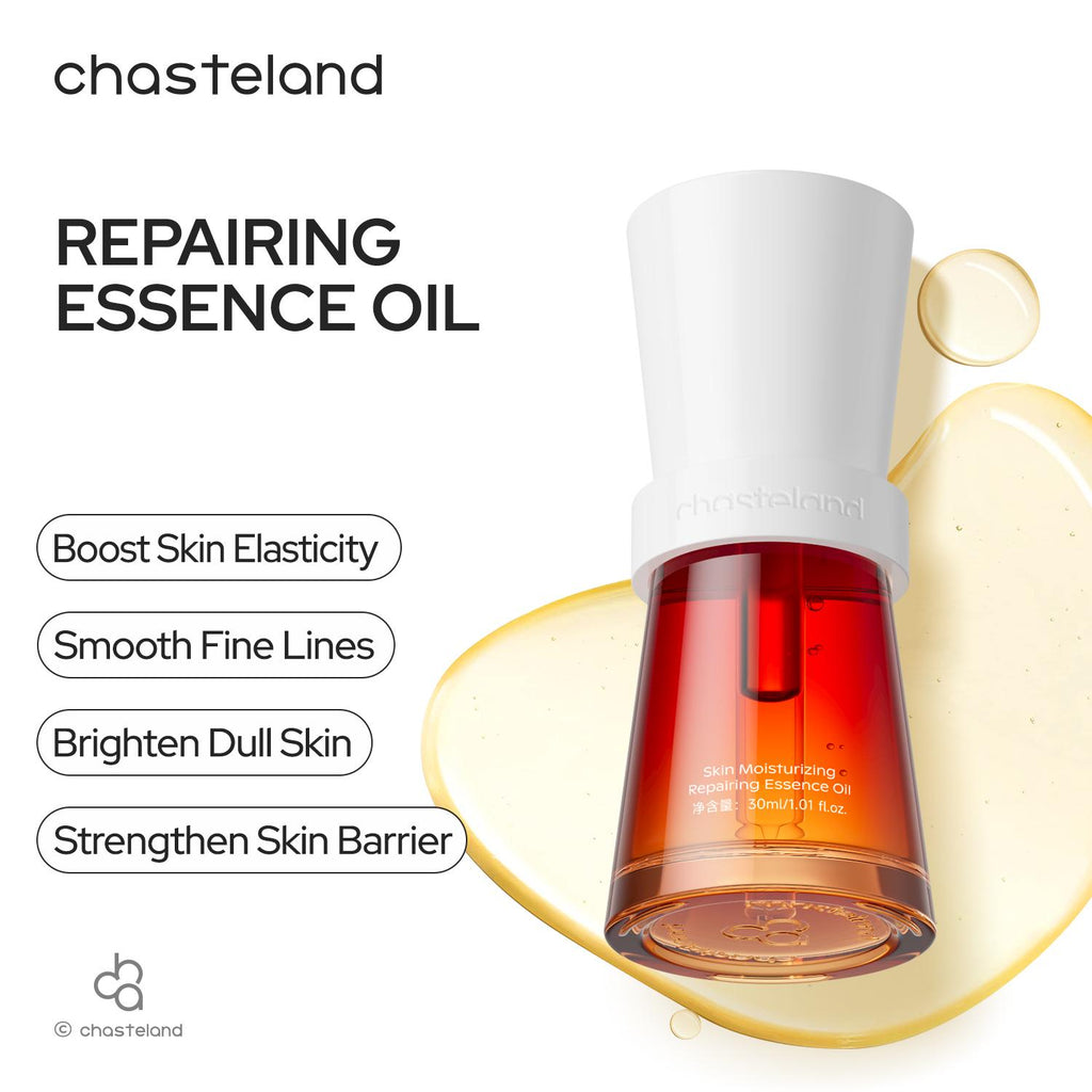 Chasteland-Deep Hydration Facial Serum Oil — anti-wrinkle, smooth fine lines, brightens and nourishes for repair; vampire serum face oil, unisex, firming campingessentials Korean skincare