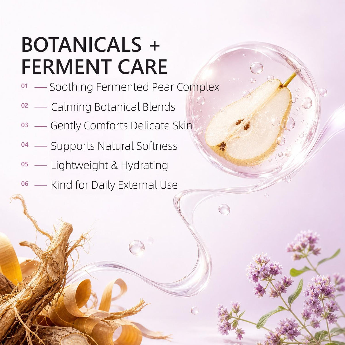 MORUCHU Intimate Cleansing Mousse for Women, Gentle Foaming Feminine Wash, Plant‑Derived Formula, Daily External Intimate Care, 80ml