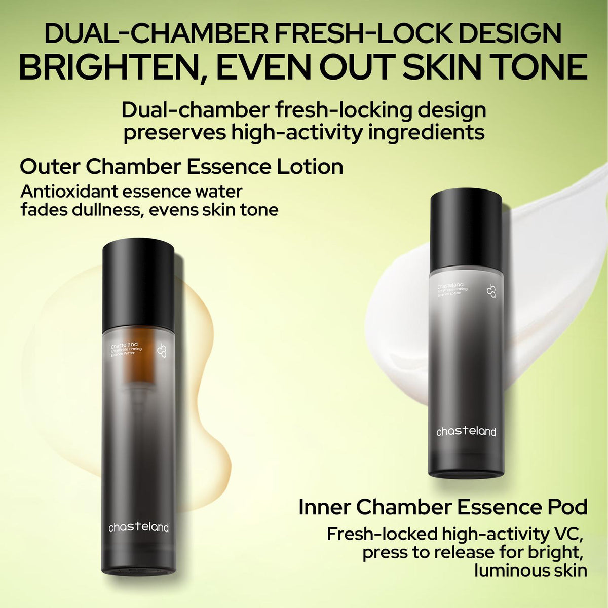 Chasteland-Tea Essence 5-Piece Set Skin Repair Set Brightens and firms the skin, repairs the barrier, and soothes sensitivity; prevents dullness and aging.Reduces redness and strengthens the skin barrier Korean skincare.