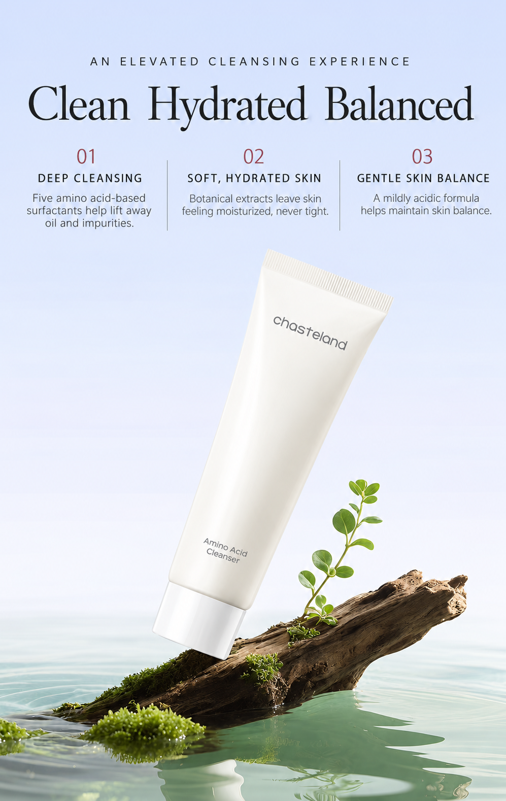 Amino Acid Gentle Facial Cleanser (Duo Set) 5-Fold Amino Acid & Glycolipid Complex