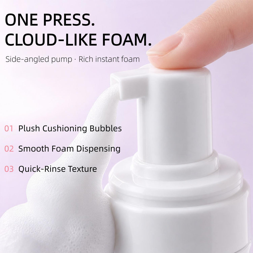 MORUCHU Intimate Cleansing Mousse for Women, Gentle Foaming Feminine Wash, Plant‑Derived Formula, Daily External Intimate Care, 80ml