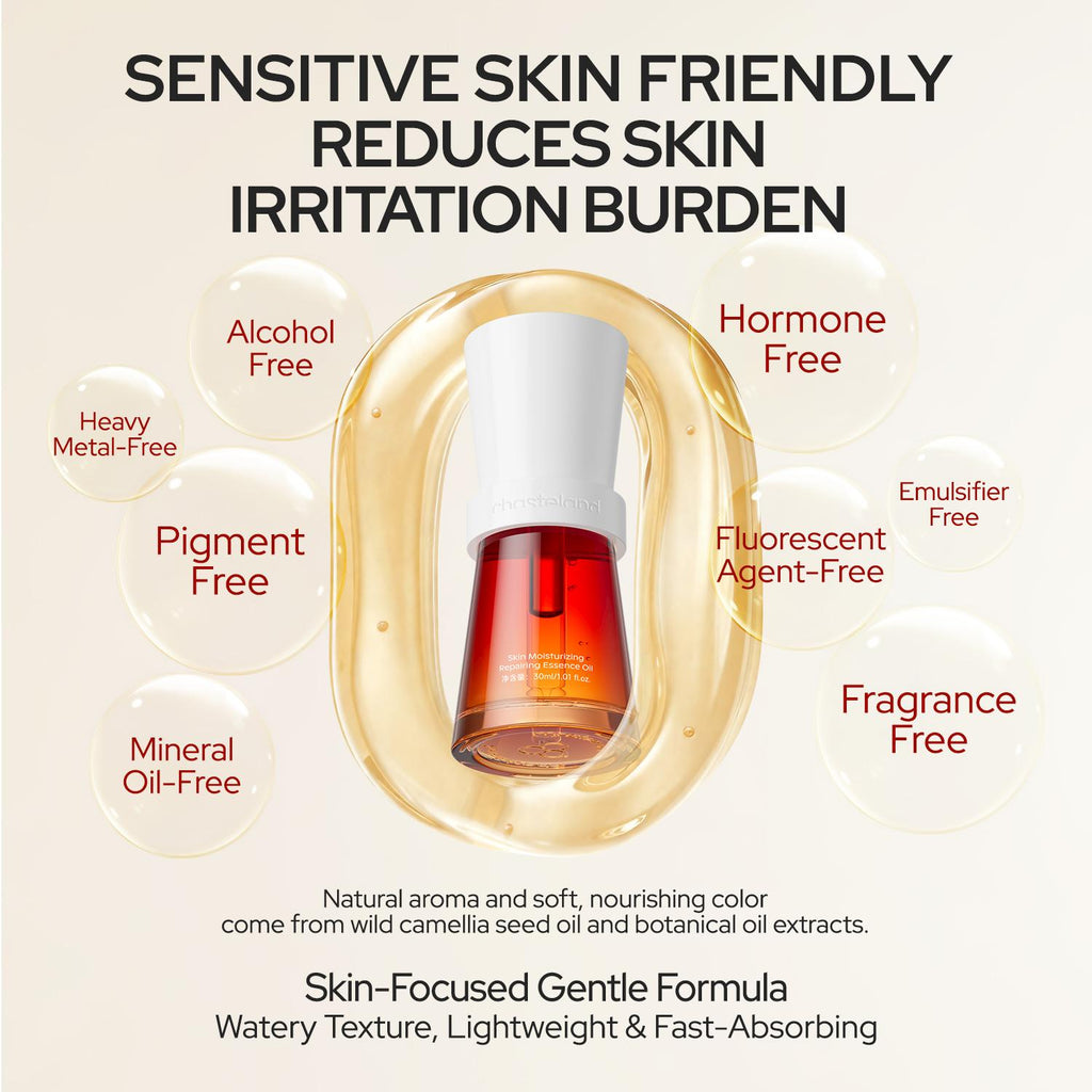 Chasteland-Deep Hydration Facial Serum Oil — anti-wrinkle, smooth fine lines, brightens and nourishes for repair; vampire serum face oil, unisex, firming campingessentials Korean skincare